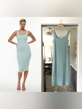 NWOTS Aritzia Contour Squareneck Midi Dress Sz S